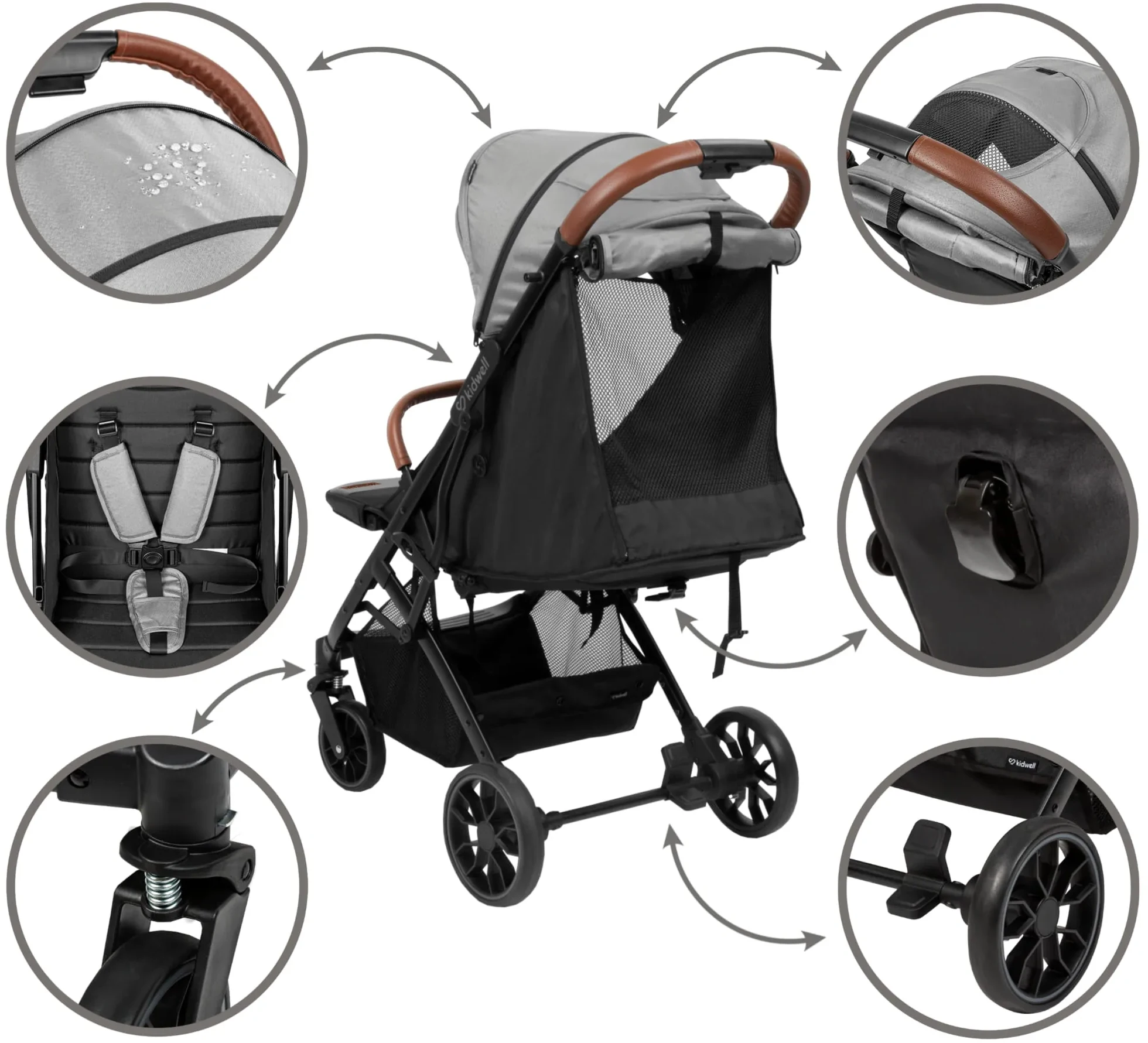 Прогулочная коляска Kidwell Colmer Cool Grey